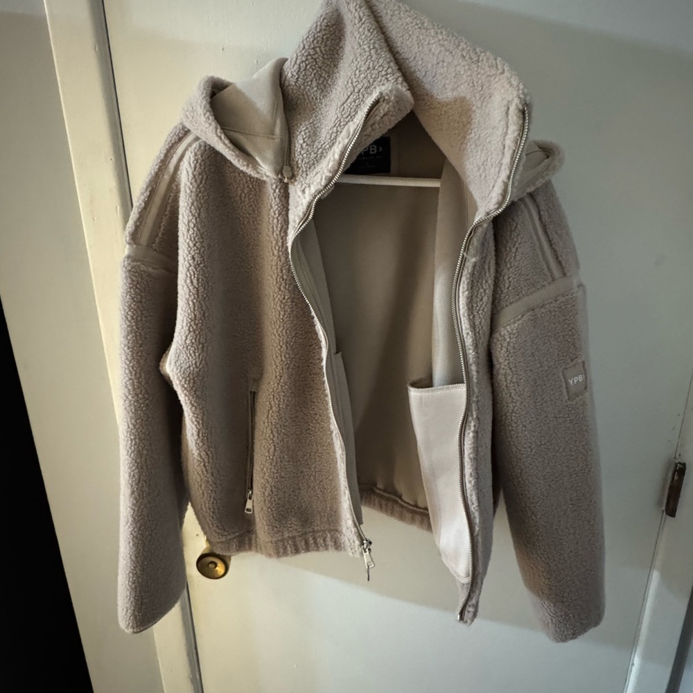 Cozy Beige Sherpa Jacket